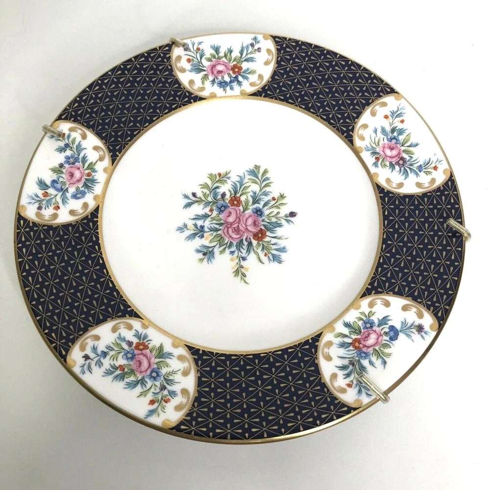 Royal Worcester Vtg 1994 Chamberlains Rose Accent Salad Plate Decor Wall Hanger
